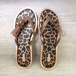 Melissa Leopard Print Flip Flop